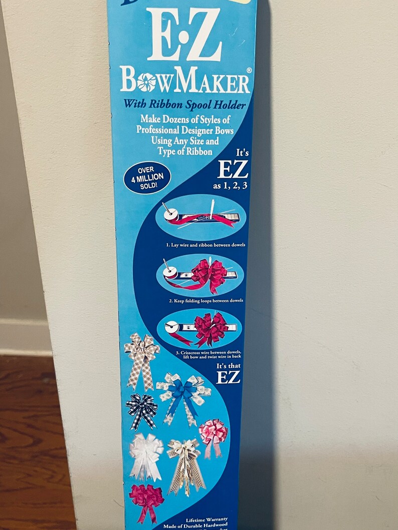 Ez Bow Maker, Make Bows, Wedding and Baby Shower Bows, Christmas Bows