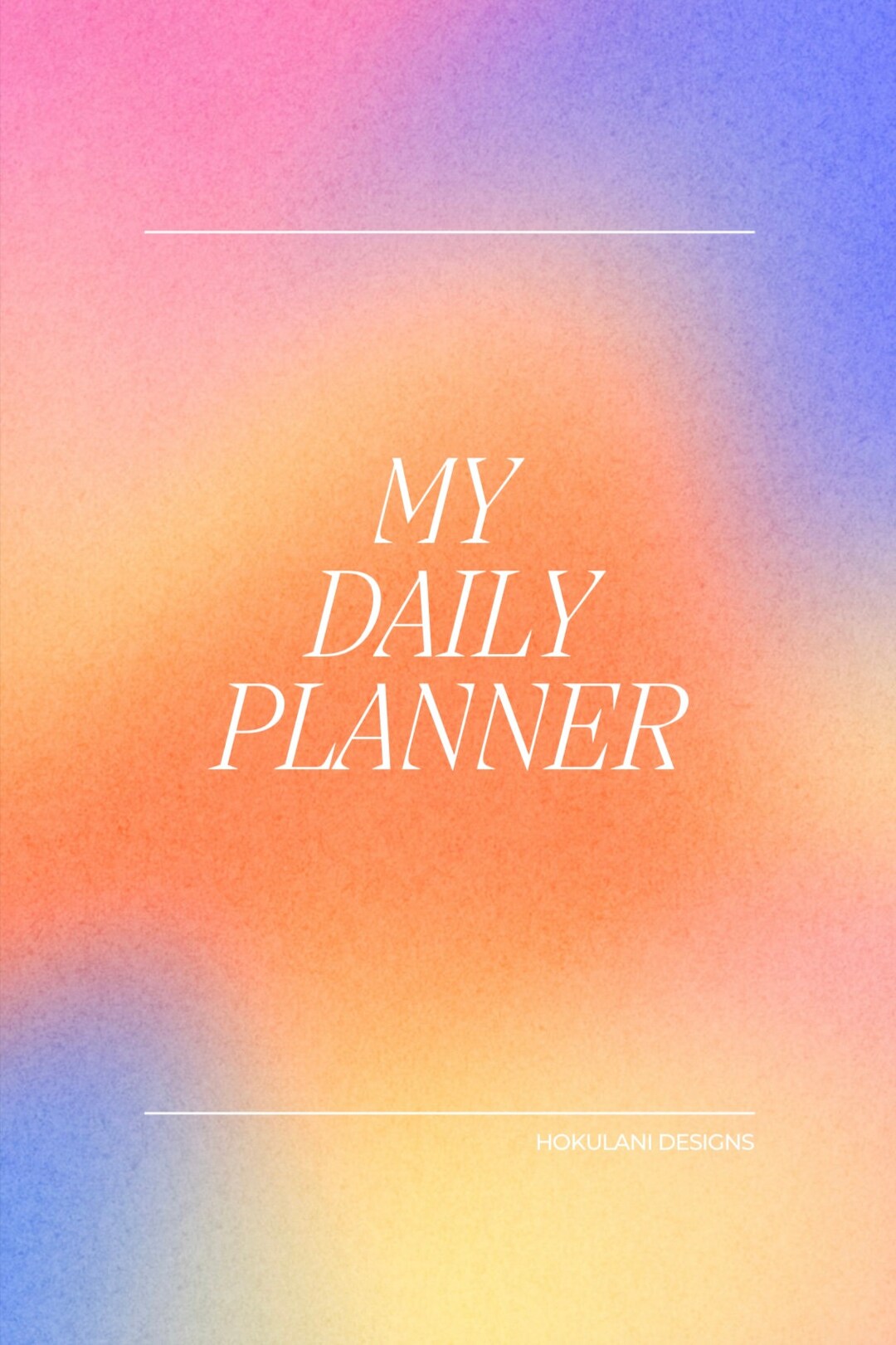 Undated Digital Planner Etsy