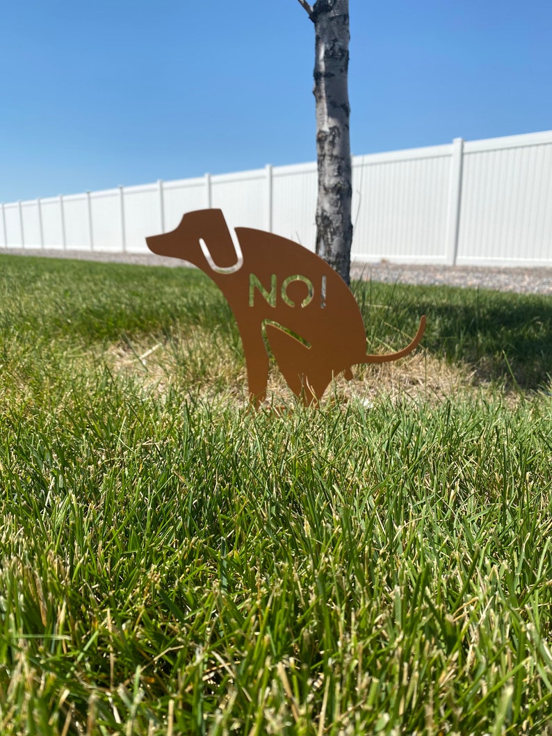 No Dog Poop Yard sign Etsy