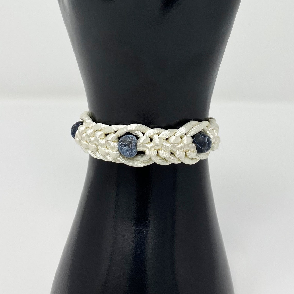 Glass Bead Macrame Friendship Bracelet Etsy