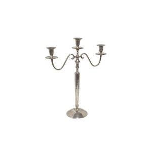 French Candlestic, Vintage Brass candle stick, Vintage, candlestick, Candlestick, 3 pcs Candle Holder, Candelabrabr, 18&quot;, 45cm