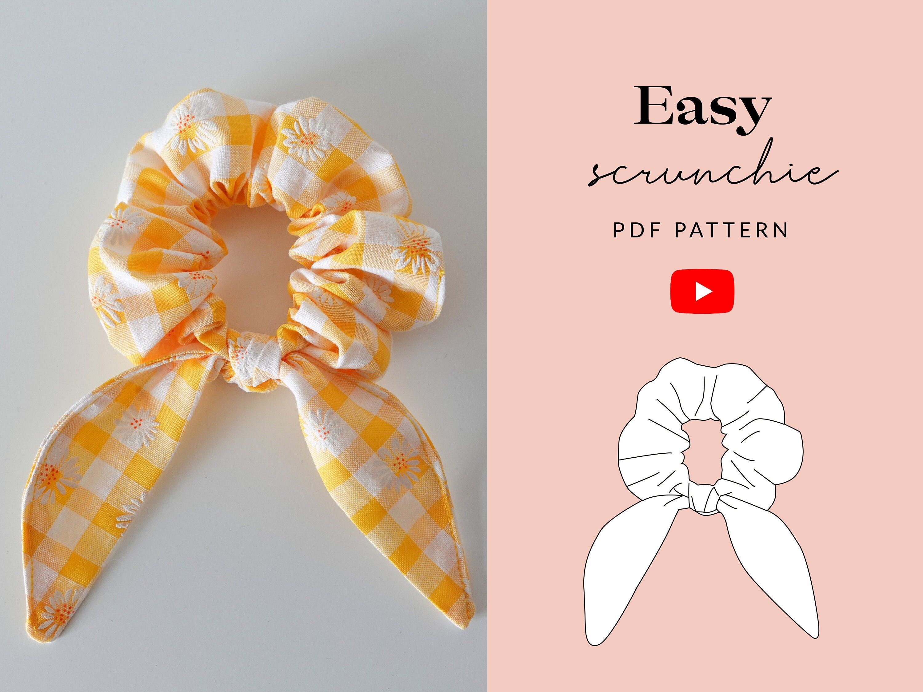 ヘアアクセサリー Hunza G SS24 Orange fabric scrunchie (SCRUNCHIE ORANGE) Scrunchie - Orange | Signature Crinkle Scrunchie | Hunza G