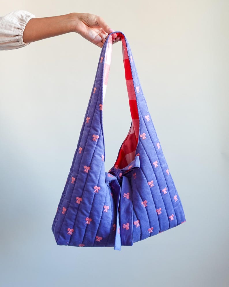 Easy Hobo Bag Sewing Pattern PDF | Video Tutorial | Slouchy Bag ...
