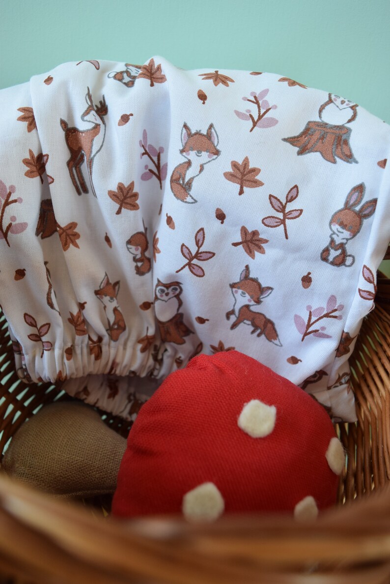 Pretty Bloomer forest animals owl owl rabbit fawn