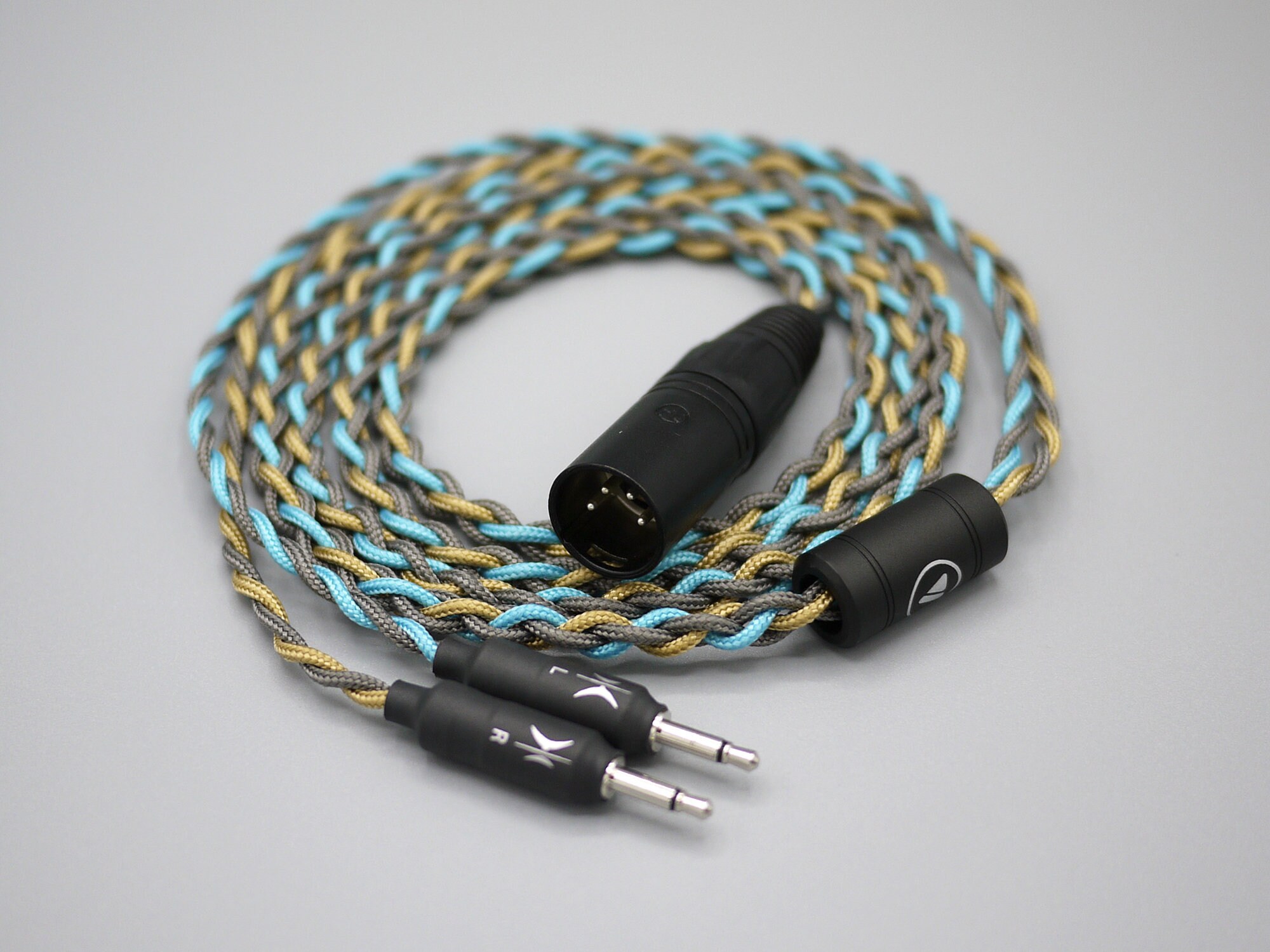 Custom Dual 3.5mm Headphone Cable Braided Paracord OFC Etsy