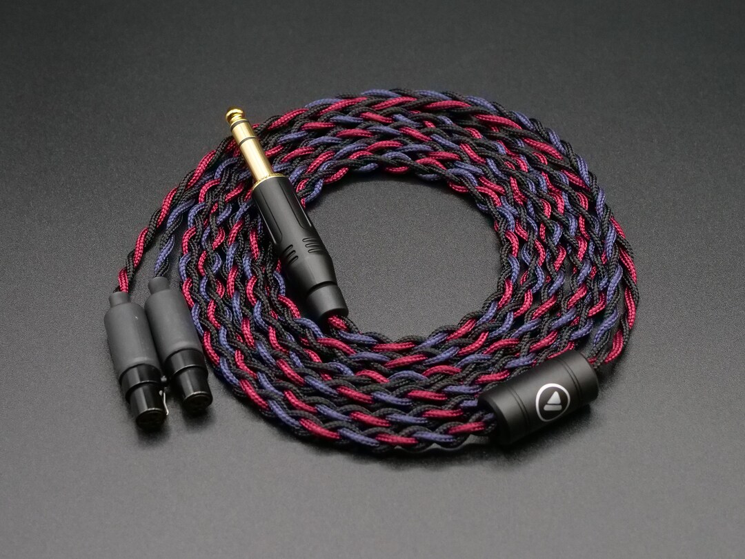 Custom Dual 4pin Mini XLR Headphone Cable Braided Etsy Canada