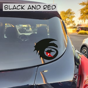 How to Train Your Dragon Inspired Toothless Permanent Vinyl Decal