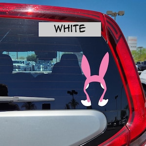 Louise Silhouette From Bob&#39;s Burgers Permanent Vinyl Decal