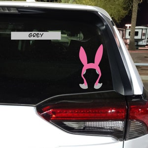 Louise Silhouette From Bob's Burgers Permanent Vinyl Decal