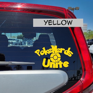 PokeNerds Unite Permanent Vinyl Decal