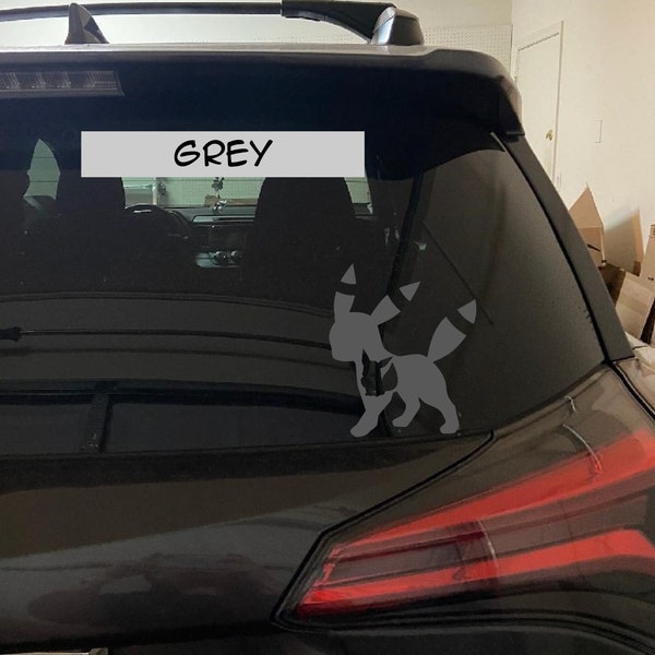 Umbreon Inspired Evolution Permanent Vinyl Decal