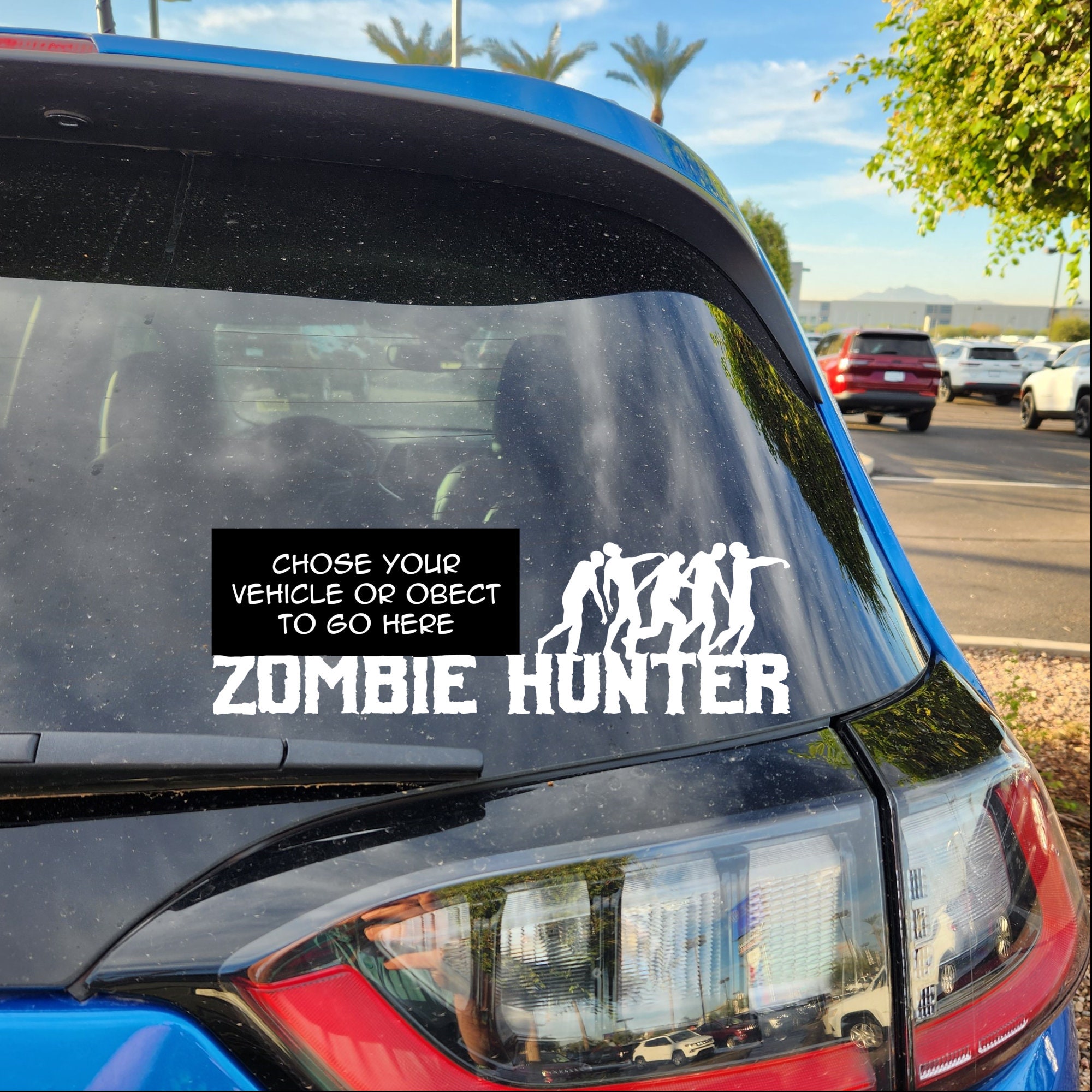 ZOMBIE HUNTER Walking Dead Vinyl Decal Car Wall Truck Sticker CHOOSE SIZE COLOR Fashion products