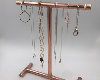 Schmuckständer aus Kupfer, Kettenständer aus Kupfer, Ständer, jewelry stand copper, Kupferständer, Kupfer, Kupferrohr