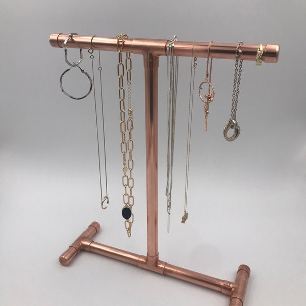 Schmuckständer aus Kupfer, Kettenständer aus Kupfer, Ständer, jewelry stand copper, Kupferständer, Kupfer, Kupferrohr