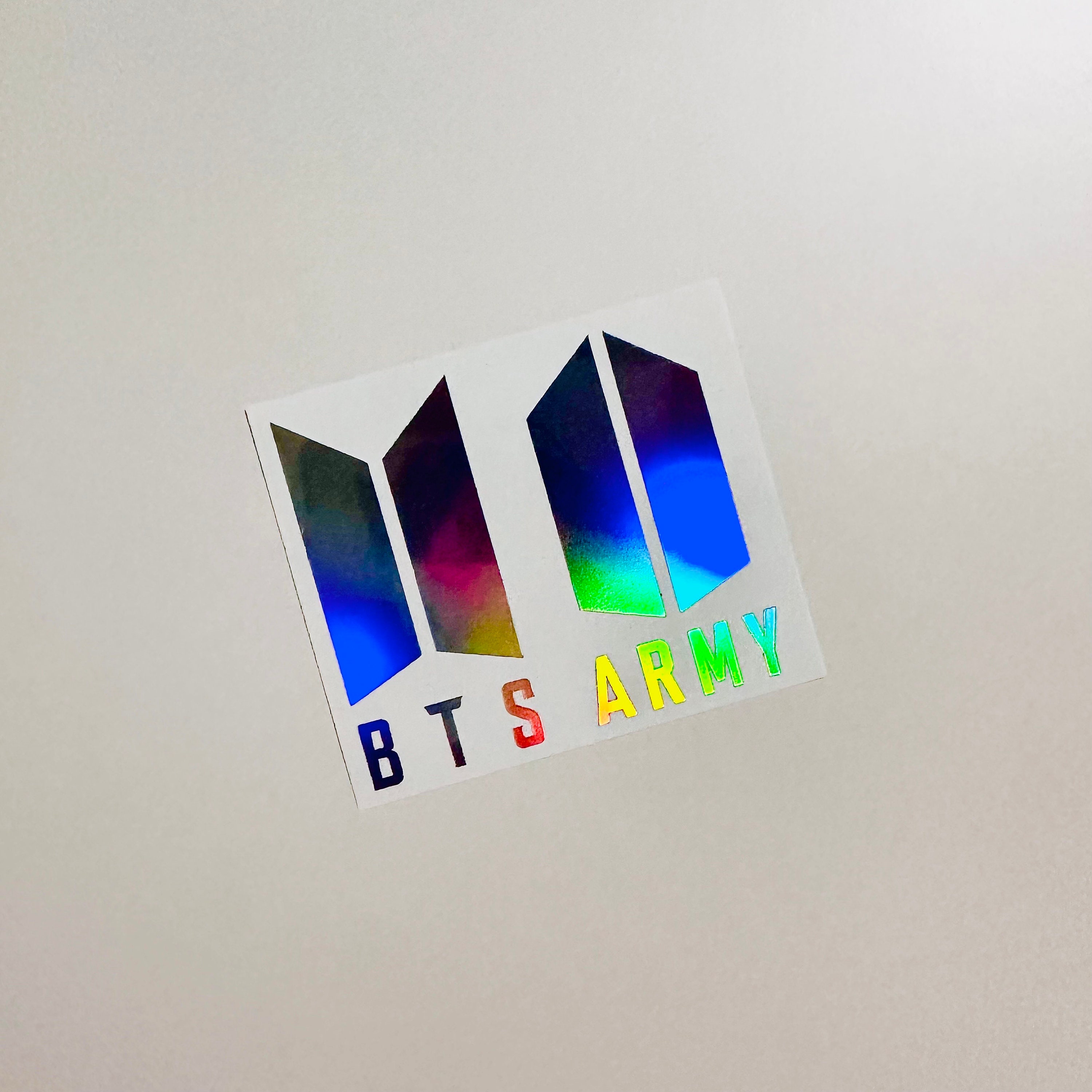 BTS + Army Logo Sticker Vinyl Decal Great for Car Windows, Laptops