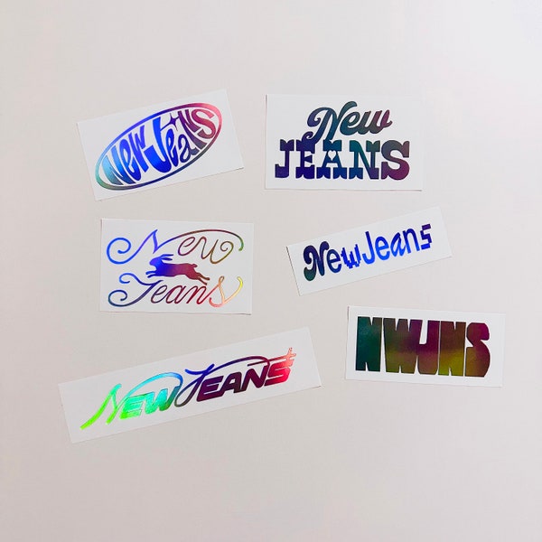 NewJeans Logo Vinyl Sticker Laptop, Phone Case, Wall, Car, Lightstick Decal