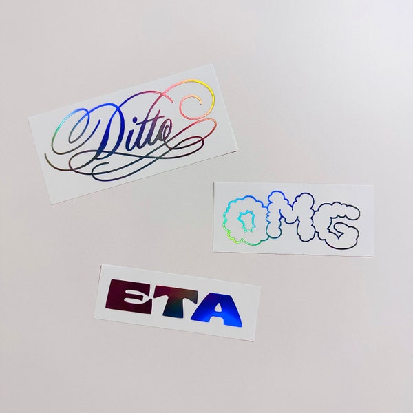 NewJeans Ditto / OMG / ETA Vinyl Sticker Laptop, Phone Case, Wall, Car, Lightstick Decal