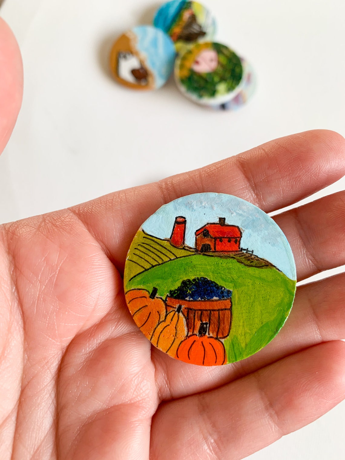 Set of 4 wood ecofriendly fridge canadian Etsy