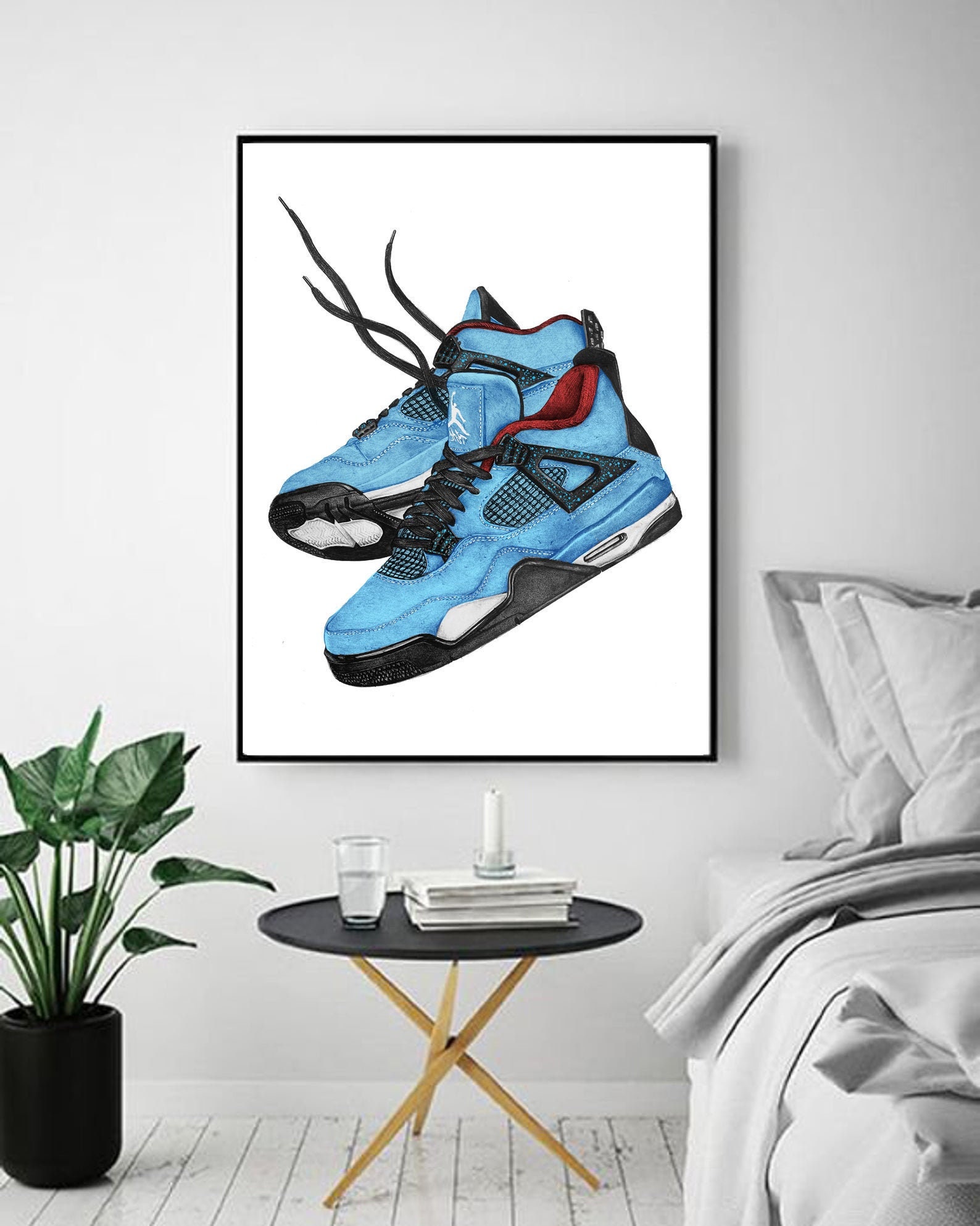 Nike Air Jordan 4 Cactus Jack Print A3 | Etsy