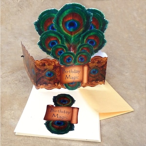 Greeting Card with Tiara, Birthday Magic, Peacock, by Heart the Moment