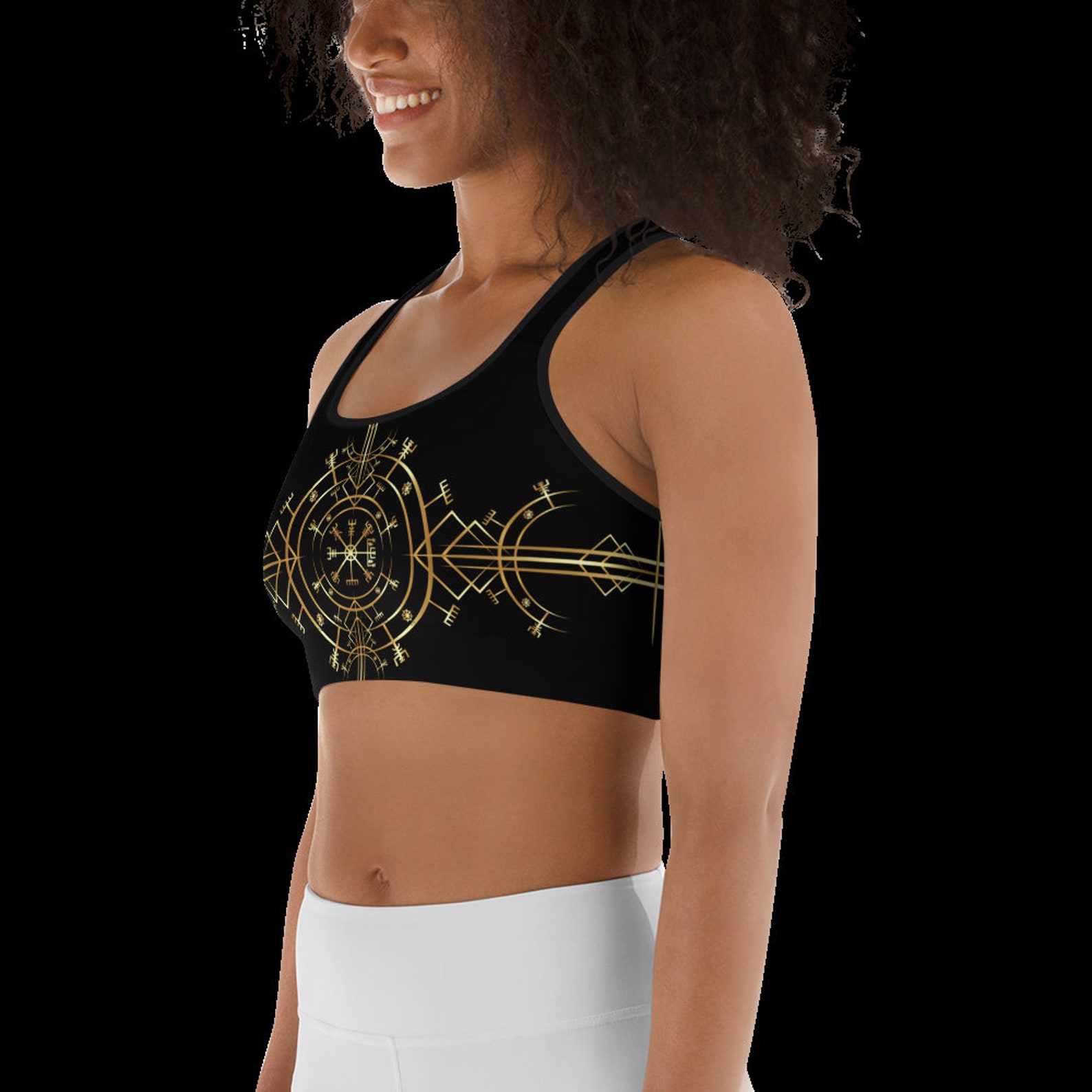 Active Binder/sports Bra Vegvisir Gold Etsy