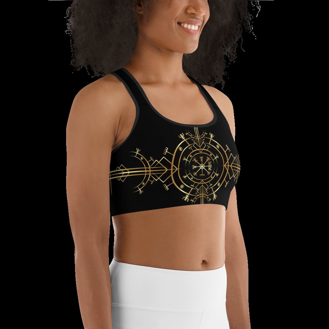 Active Binder/sports Bra Vegvisir Gold Etsy