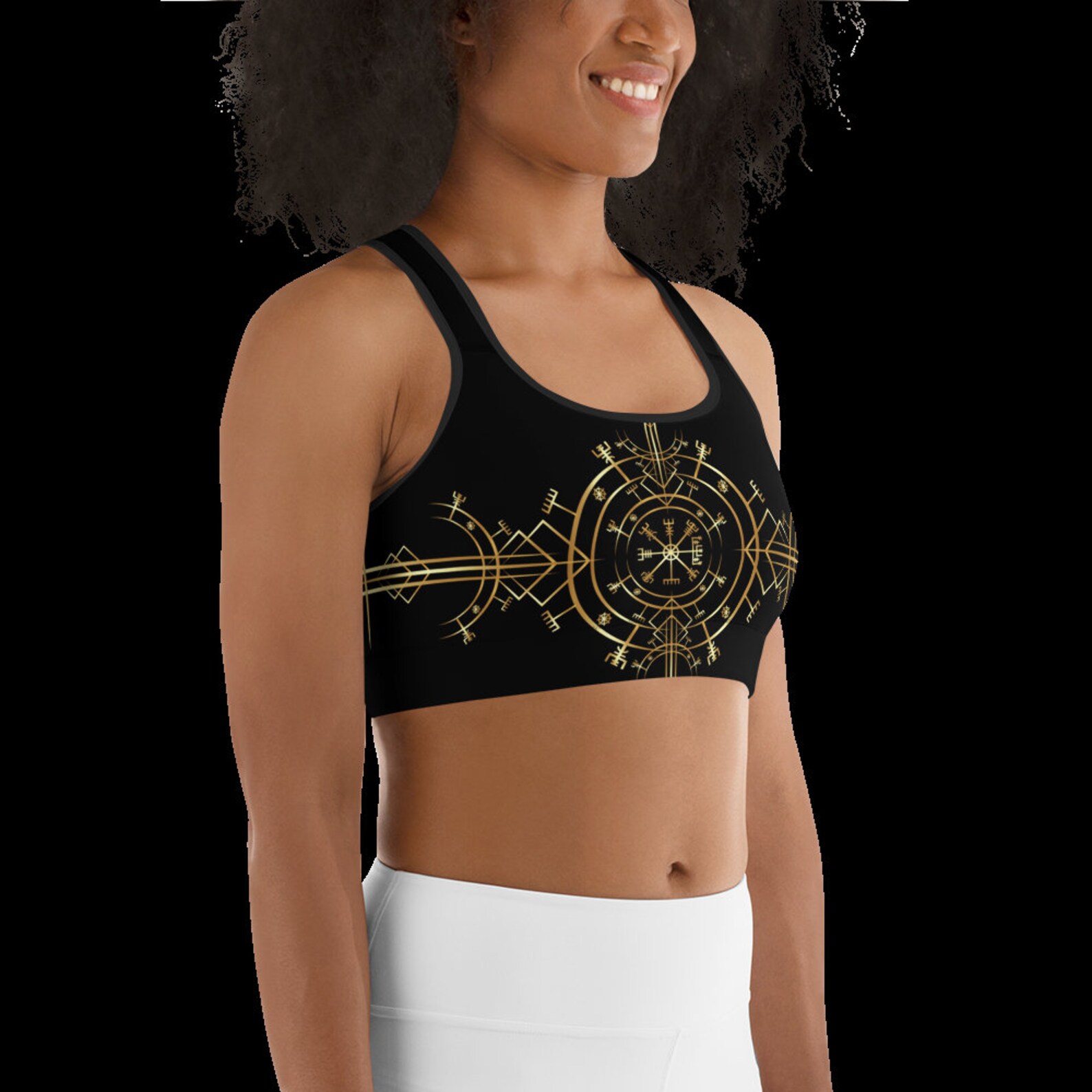 Active Binder/sports Bra Vegvisir Gold Etsy