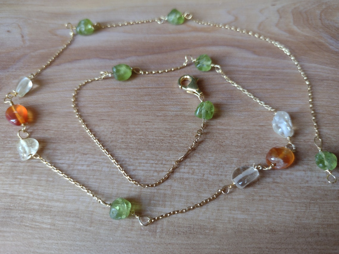 Elli Collana Donna Con Ciondolo Palma, In Argento 925 Placcato Oro - Boho Chic - 4