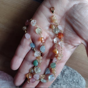 Fatto a Mano 925 Argento / Oro/Rosa Placcato Oro Calcedonio Topazio Blu Forma
