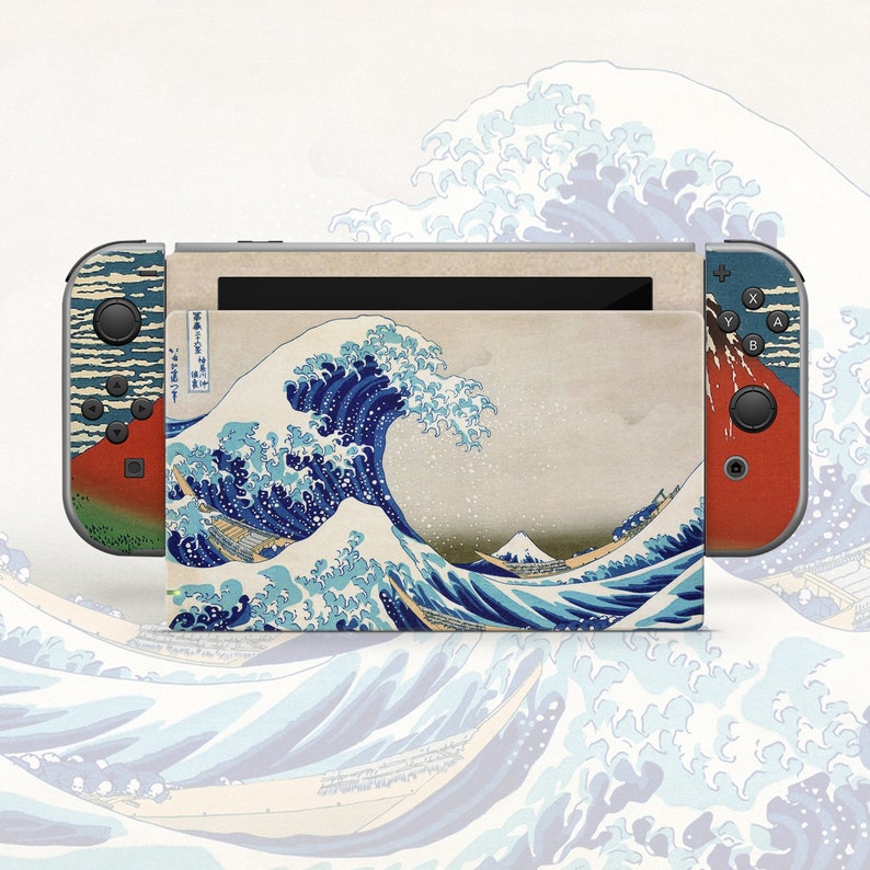 The Great Wave of Kanagawa 3M Nintendo Switch Skin Etsy