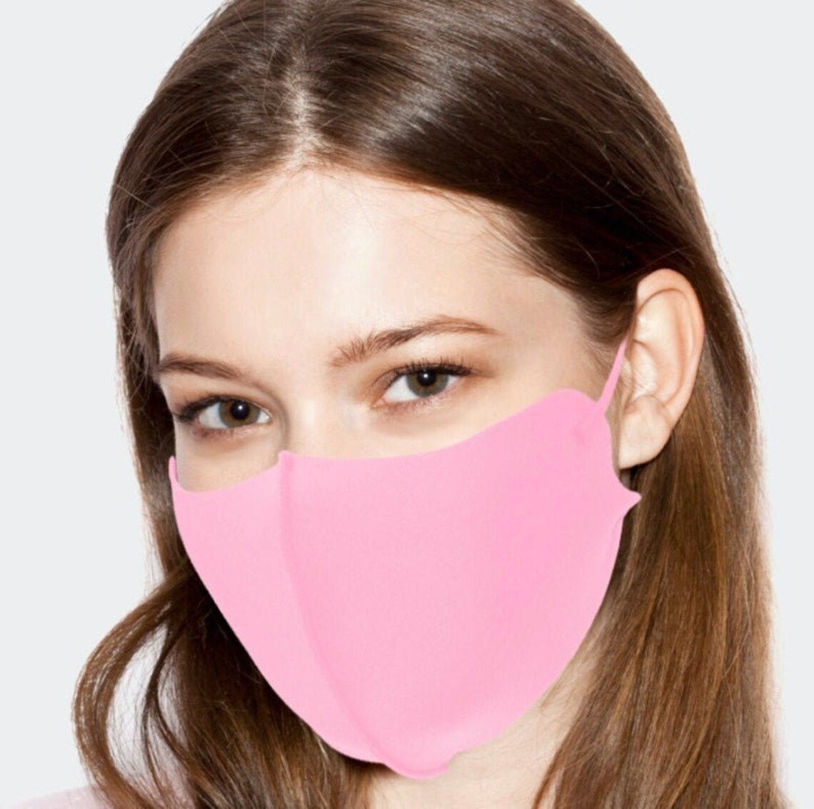 Light Pink Face Mask Adjustable Face Mask Polyester Spandex Etsy