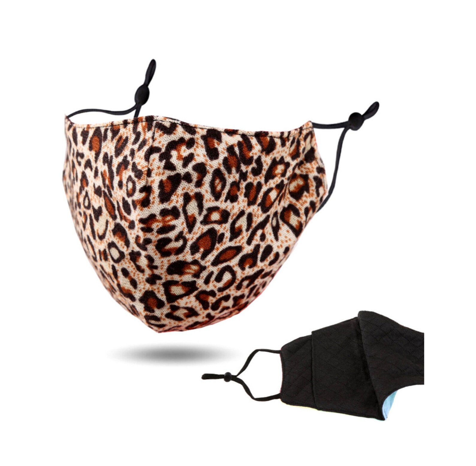 Leopard Print Face Mask 100 Cotton Reusable Washable Cotton Etsy
