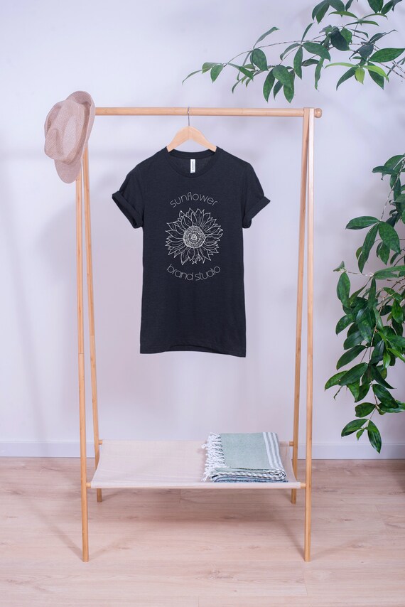 Dark Grey Heather Womens T Shirt Mockup Hanging T Shirt Etsy