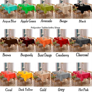 54x90 inches Rectangular polyester tablecloth  Natural Dining and Event Table Covers Elegant Event Table Linens