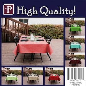 Rectangle Tablecloth Premium Polyester Table Cover Home Decoration  Kitchen  Dining Hostess Gift Home Gift for Mom Gift Wedding Event Decor