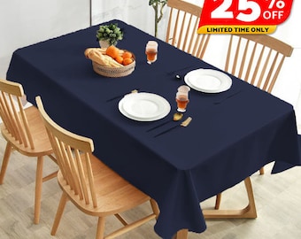 Rectangle Polyester Tablecloth linen tablecloth Rectangle Tablecloth  Polyester Banquet Wedding Party Picnic table linens custom tablecloth