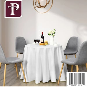 120-Inch Custom Round Tablecloth, Polyester, Wedding Decor, Personalized Tablecloth, Custom Tablecloth, Home Decor, Wedding Gift