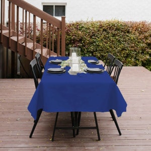 60&quot;x90&quot; Royal Blue Rectangle Polyester Tablecloths wedding Rectangle Table cloths