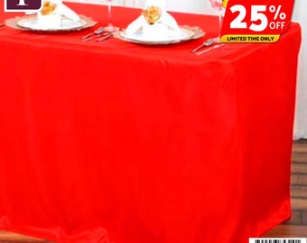 4FT 6FT 8FT Fitted rectangular tablecloth Polyester table cover tablecloth rectangular fitted table covers large rectangular tablecloths