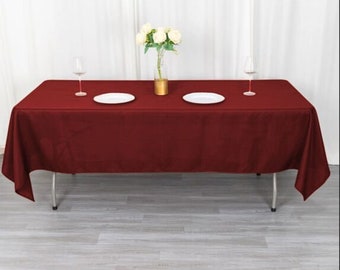 60x144 Inch Polyester Rectangular Tablecloth Linen tablecloths rectangle table