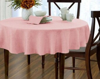 64" Round tablecloths Polyester tablecloth linen tablecloth picnic tablecloth baby shower decor Table cover Outdoor tablecloth custom table