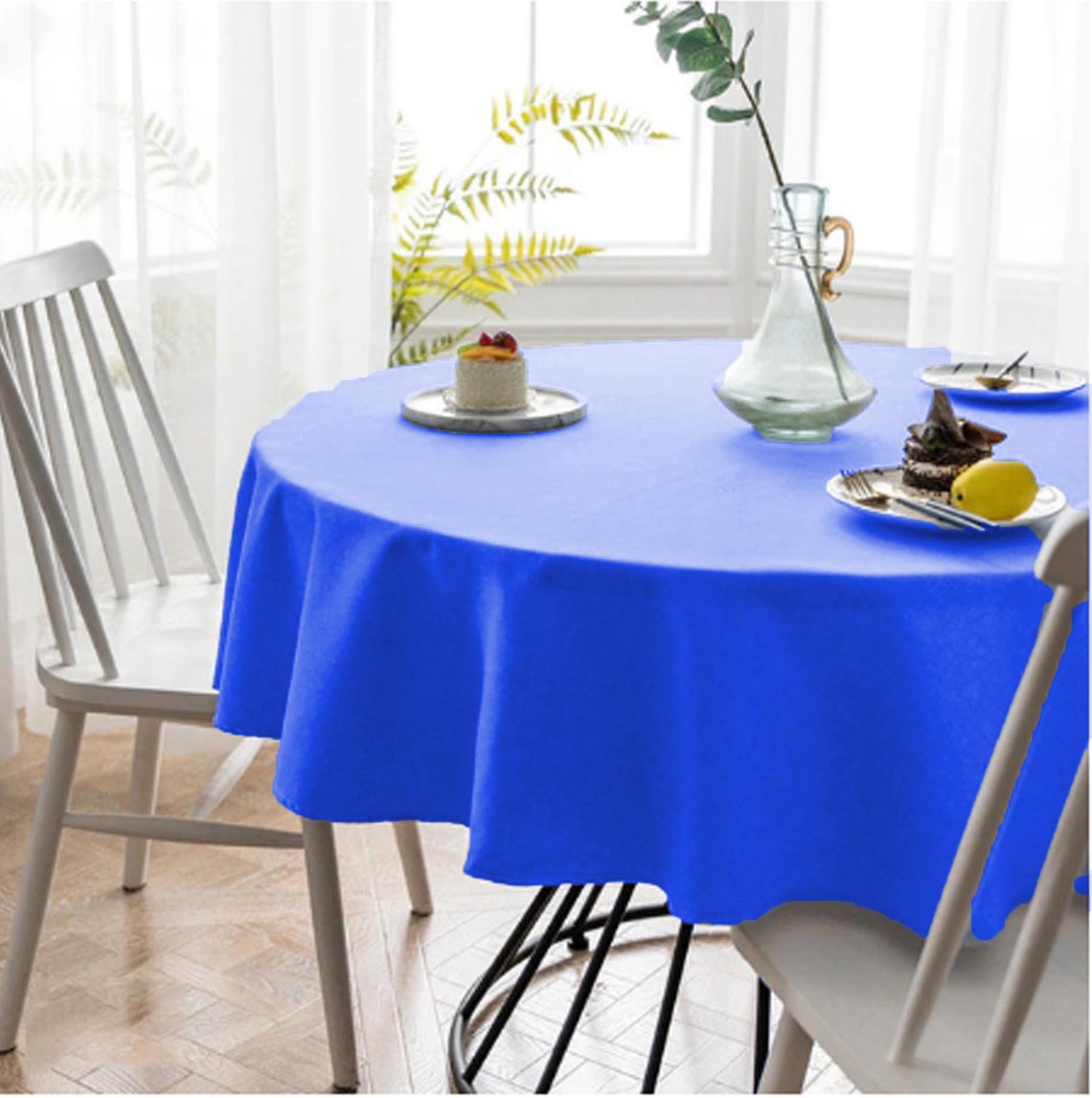 36 Round Polyester Tablecloths Round Coffee Tablecloth Etsy