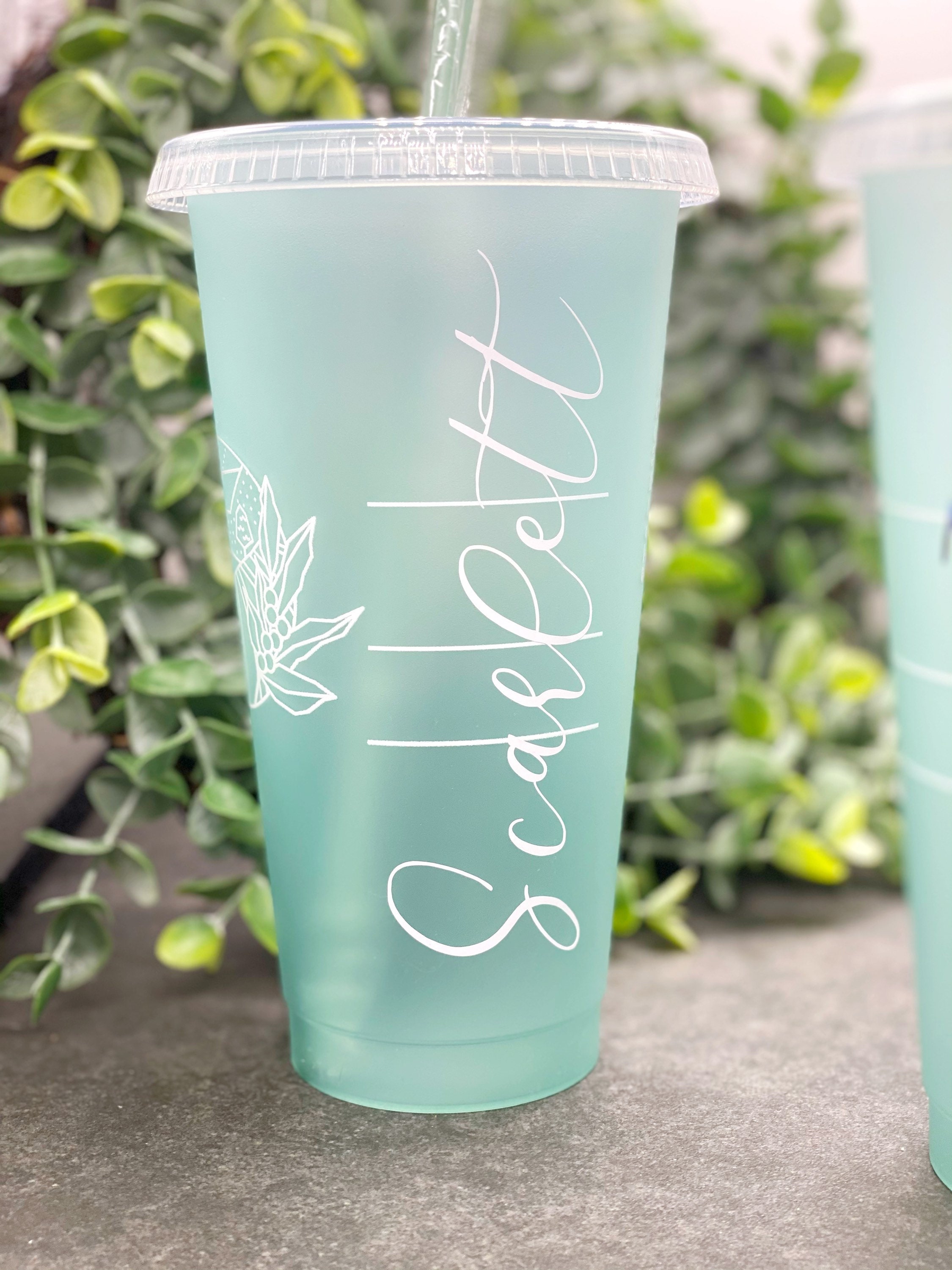 Starbucks Earth Day Cup Blue Reusable Cup Personalized Etsy
