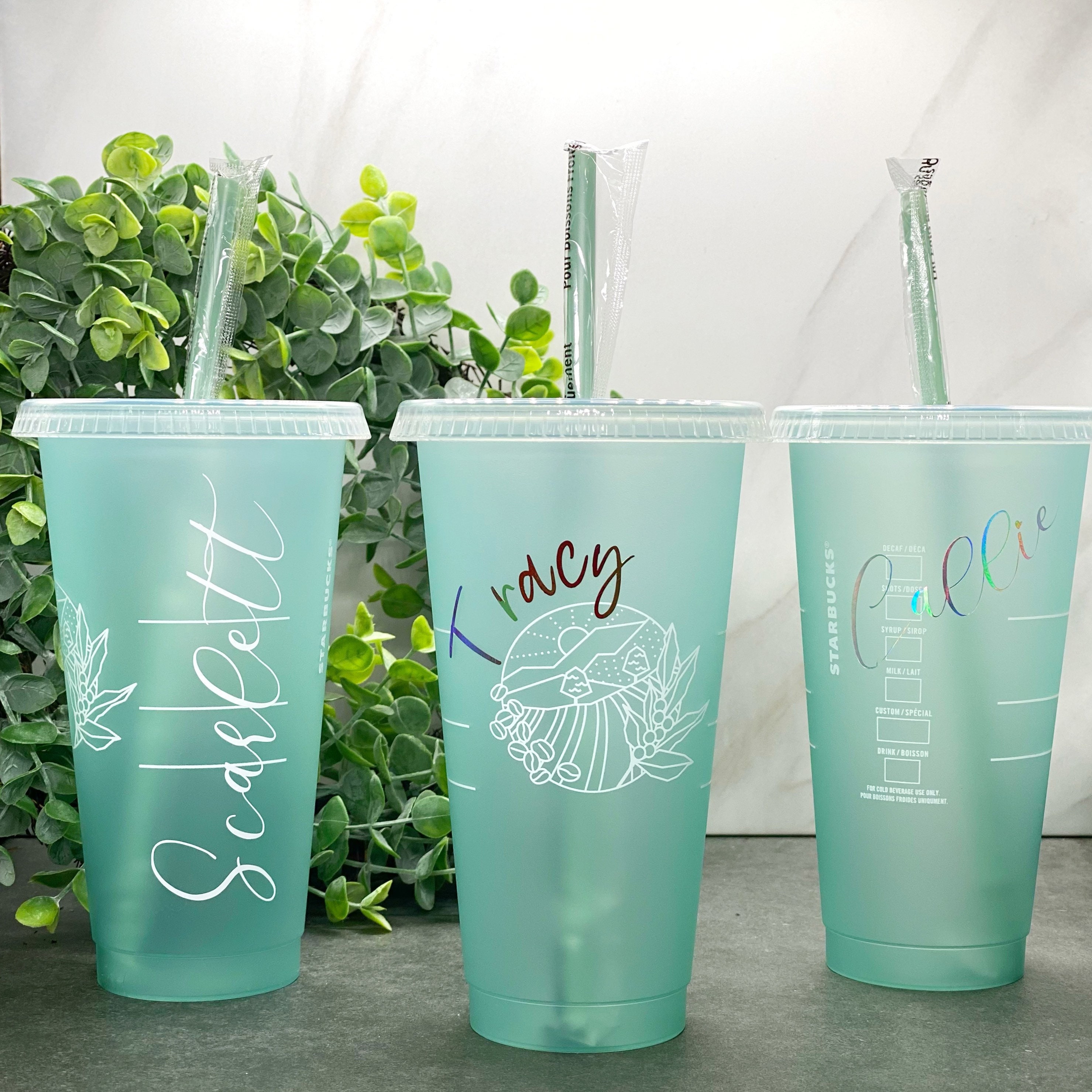 Starbucks Earth Day Cup Blue Reusable Cup Personalized Etsy