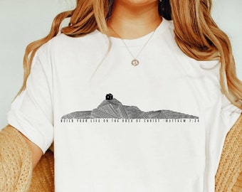 Build Your House Boho Christian Graphic Tshirt, Christian Shirt, Christian Gift Bibel Vers Tee Glaube Trendy Retro Vintage Religiöses Kleid
