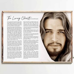 The Living Christ, Jesus Christ Portrait Print, Jesus Painting, Proclamation, Jesus Portrait, Picture, Christian Art, LDS picture, LDS Art