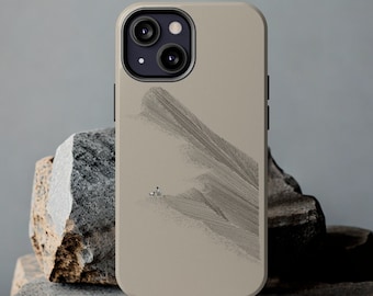 One Lost Sheep, Jesus Leaves the 99 Sheep Christian Phone Cases, Iphone 17 Case Bible Verse Sketch Shepherd Modern minimalist Christian Gift
