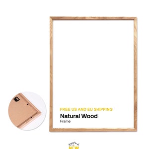 Thin Natural Wood Frame, Oak Wooden Frame, Simple Frame, Photo Picture Frames, 5x7 8x12 12x16 12x18 16x20 18x24 20x28 24x36 12x12 20x20 inch