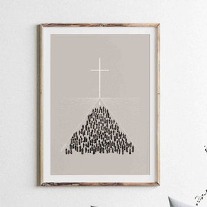 Volg Jezus Christus DIGITALE DOWNLOAD, Kom en volg mij Bijbelkunst, Cross Minimalistische Christelijke Moderne Bijbel, Jezus print Wall Art Bijbelschetsen