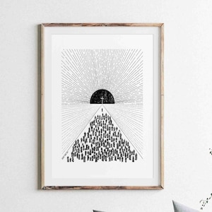 Follow Jesus Christ DIGITAL DOWNLOAD, Come Follow Me Bible Art, Cross Minimalist Christian Modern Bible, Jesus print Wall Art Bible Sketches